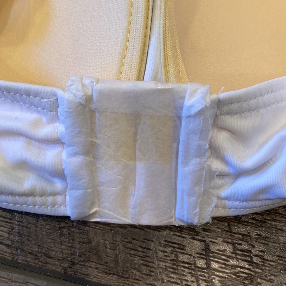 NWT SWIMSUITS FOR ALL White Convertible Bikini Top Size 14 - Picture 4 of 8